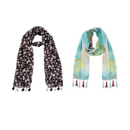 StoleVilla Floral Chiffon Stoles-image-86