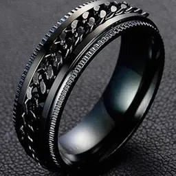 Heer Collection Unisex Platinum-Plated Rotatable Thumb Ring-72