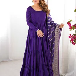TextileNow Flared Anarkali Kurta Set image 5
