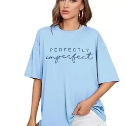 SALUJA FABRICS Women Typography Printed Pockets T-shirt-image-75