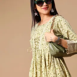 V-Mart Ethnic Motifs Printed Pure Cotton Kurti-picture-11