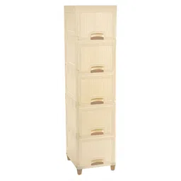 RUBOXA Cream-Coloured Set of 6 Regular Drawer Organiser Organisers image 2
