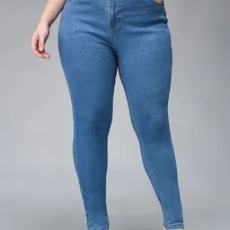 Miss Chase A+ Women Skinny Fit High-Rise Light Fade Stretchable Jeans-image-39