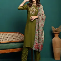 Sangria Embroidered Kurta Sets-56