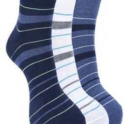 Force NXT Pack Of 3 Striped Ankle-Length Socks-image-99