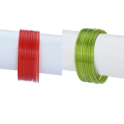 SOMIL Red Alloy Bangle-image-75