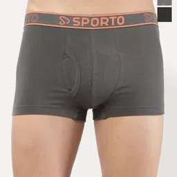 Sporto by Macho Men Pack Of 3 Combed Cotton Trunk-picture-4