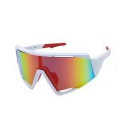 Opticsfit Unisex Shield Sunglasses with Polarised and UV Protected Lens-3