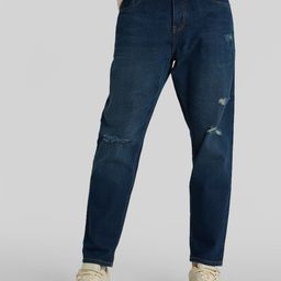 Snitch Men Comfort Relaxed Fit Mildly Distressed Light Fade Stretchable Jeans-image-94