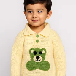 WINDROP SOLUTIONS Kids Cable Knit Shirt Collar Woollen Long Sleeves Pullover Sweaters-picture-18