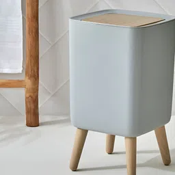 Home Centre Grey Bin With Stand - 10L-33