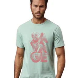 BLUEFICUS Men Printed Bio Finish Slim Fit T-shirt-image-47