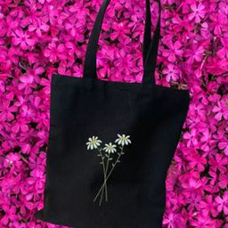 the sack co Black Canvas Tote Bag-image-57