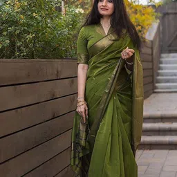 AMRUTKALA SAREES Woven Design Silk Blend Designer Banarasi Saree-image-63