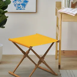 Chumbak Yellow Textured Bistro FoldableStool-56
