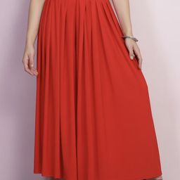 Moda Rapido Women Relaxed Straight Fit Pleated Trousers-picture-3