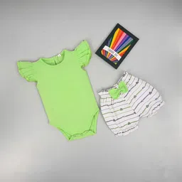Hijo Kids Wear Girls Green Clothing Set-picture-31