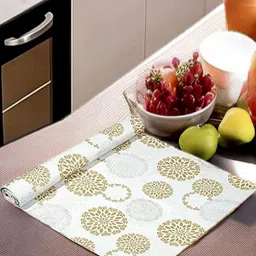 REVEXO White Printed Water-Resistant Shelf Liner-16
