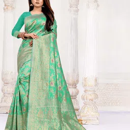 KALINI Woven Design Zari Pure Silk Banarasi Saree-image-84
