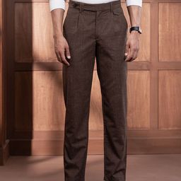 Andamen Men Mid-Rise Ultra Pleated Trousers-picture-8
