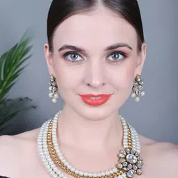 Anouk Stones Studded & Beaded Jewellery Set-image-8