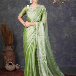 DHARMEE Embellished Beads and Stones Saree-picture-37
