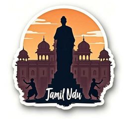 GIFTODAY Tamil Nadu State Theme Souvenir Wooden Refrigerator Stylish Fridge Magnet-image-37