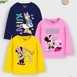 Disney By Miss and Chief Girls 3 Printed Applique T-shirt-image-34