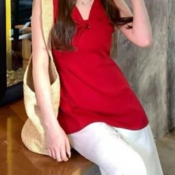 KPOP Women V-Neck Sleeveless Top-picture-24