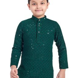 SQS Boys Embellished Sequinned Kurta-image-90