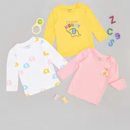 Pantaloons Baby Girls Drop-Shoulder Sleeves Applique T-shirt-28