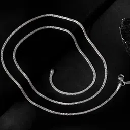 GIVA Men 925 Sterling Silver Rhodium-Plated Valour Chain-18