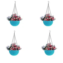 Rattan Hanging Planters Pot with Metal Hanging Chain-image-83