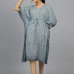 HANDICRAFT PALACE Printed Nightdress-image-96