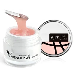 VENALISA UV Sculpture Nail Extension Hard Jelly Builder Gel- 30 ml -Apricot Pink - A17 (M)-image-38