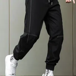 NOBERO Men Oversized Fit Joggers-image-16