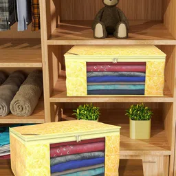 Kuber Industries Yellow Set of 6 Regular Drawer Organiser Organisers image 2