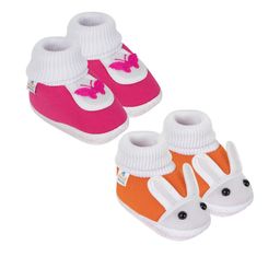 NESKA MODA Pink Cotton Booties-image-74