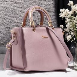 Exotic Women Textured Structured Leather Handheld Bag-6