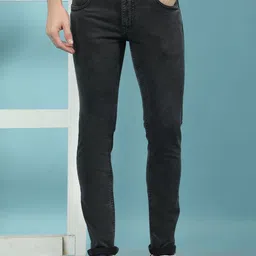 Canary London Men Smart Tapered Fit Low-Rise Clean Look Stretchable Jeans-image-24