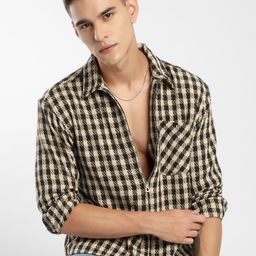 Beyoung Men Comfort Opaque Checked Casual Shirt-image-76