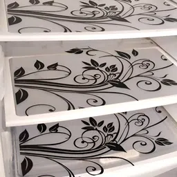 Aura 3-Pcs Black & White Printed Fridge Organisers-image-78