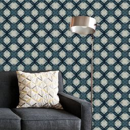 ArtzFolio Printed UV-Resistant Anti-Bacterial Abstract Persian Ikat Peel & Stick Wallpaper-image-40