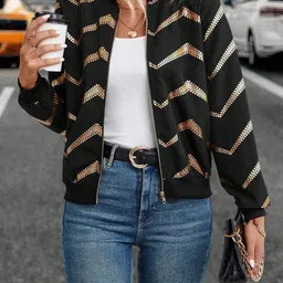 StyleCast Women Camouflage Longline Bomber Jacket-53