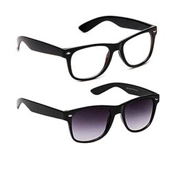 Arzonai Unisex Pack of 2 Black Sunglasses-picture-0