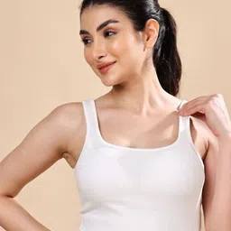 Louis Bayrad Ribbed Scoop Neck Crop Tank Top-image-73