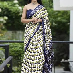 Anouk Rustic Paisley Bagru Saree-picture-17