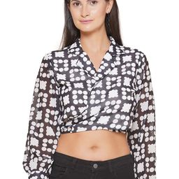 JAKANARY Print Georgette long Top-image-13