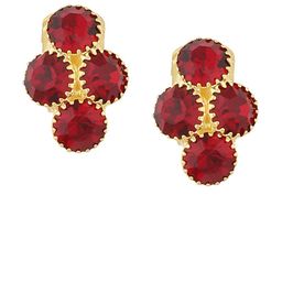 FirstBlush Gold Plated American Diamond Contemporary Studs-image-101