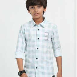 Rocket Science Boys Classic Slim Fit Checked Casual Shirt-image-80